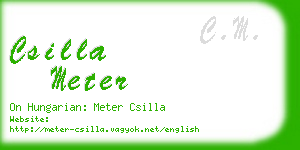 csilla meter business card